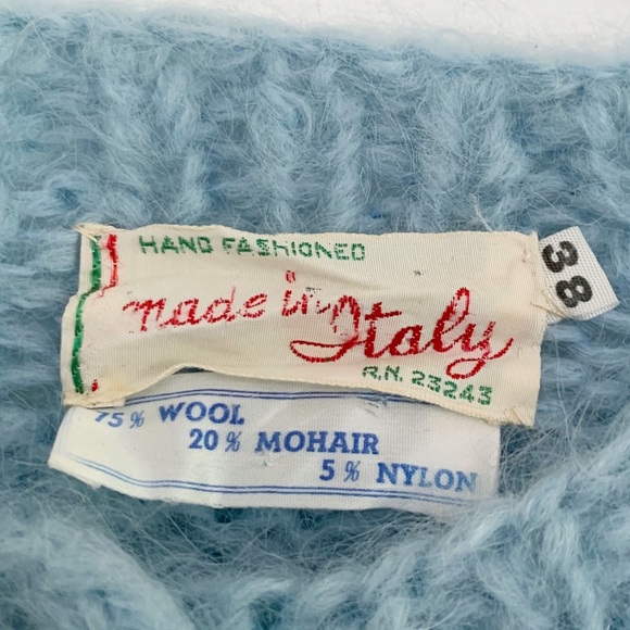 SOLD VTG Chunky Hand Knit Cardigan Sweater - Picture 5 of 7